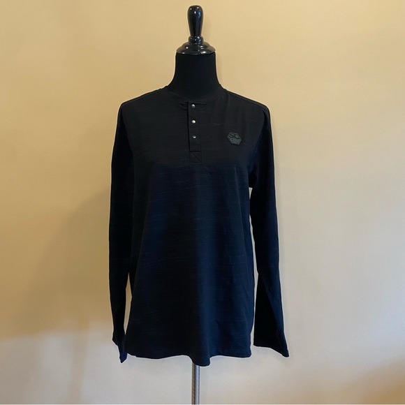 SOBK Other - SOBK Black Flex Fit Long Sleeve Button Cotton Shirt Size L